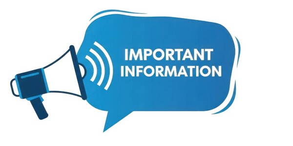 Important Information - 10/02/2026 - UPDATED 17:30