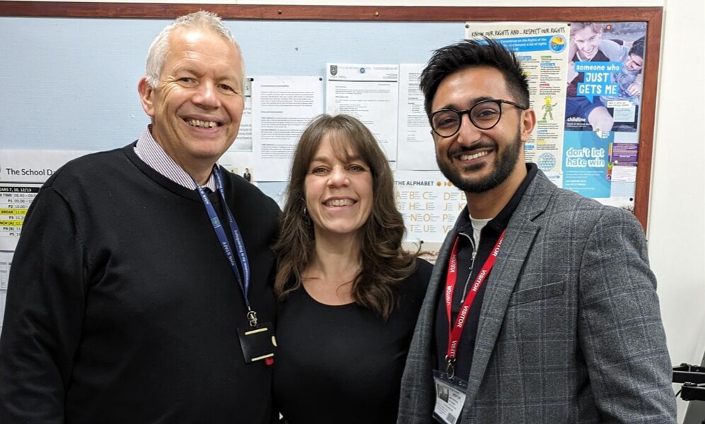 Kingsbury alumni visits Year 12  BTEC IT lesson