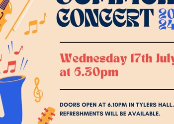 KHS Summer Concert - Wednesday 17th July at 6.30pm.