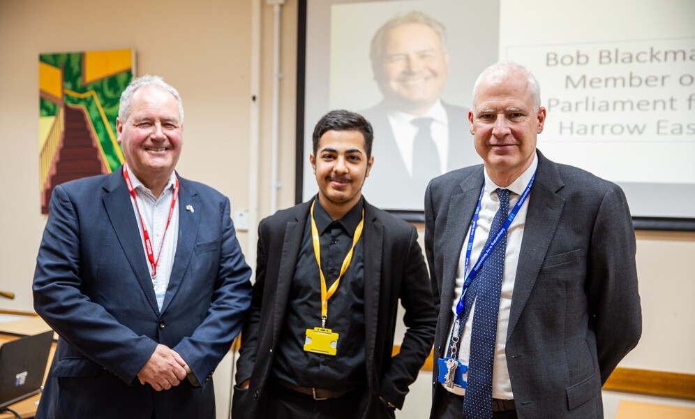 Bob Blackman MP Visits Politics Students