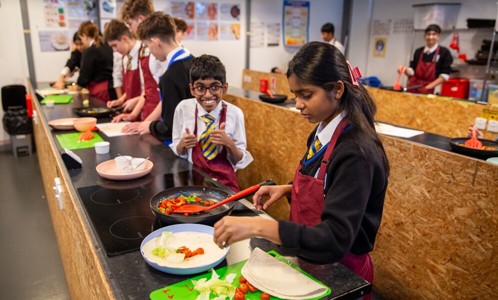 Year 9 Cross-Curricular Cooking lesson