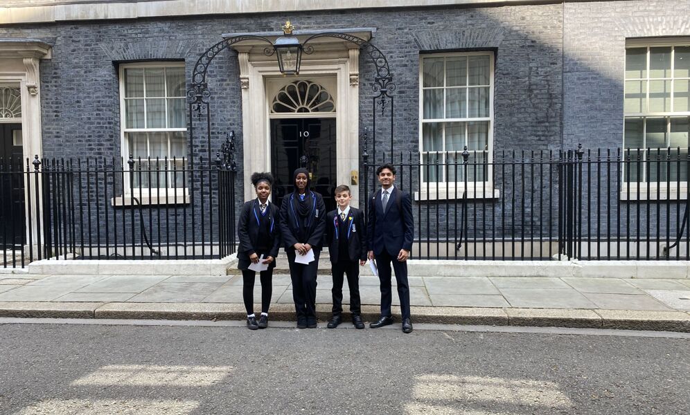 Students Visit 10 Downing Street for VE Day Commemoration