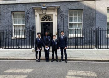 Students Visit 10 Downing Street for VE Day Commemoration