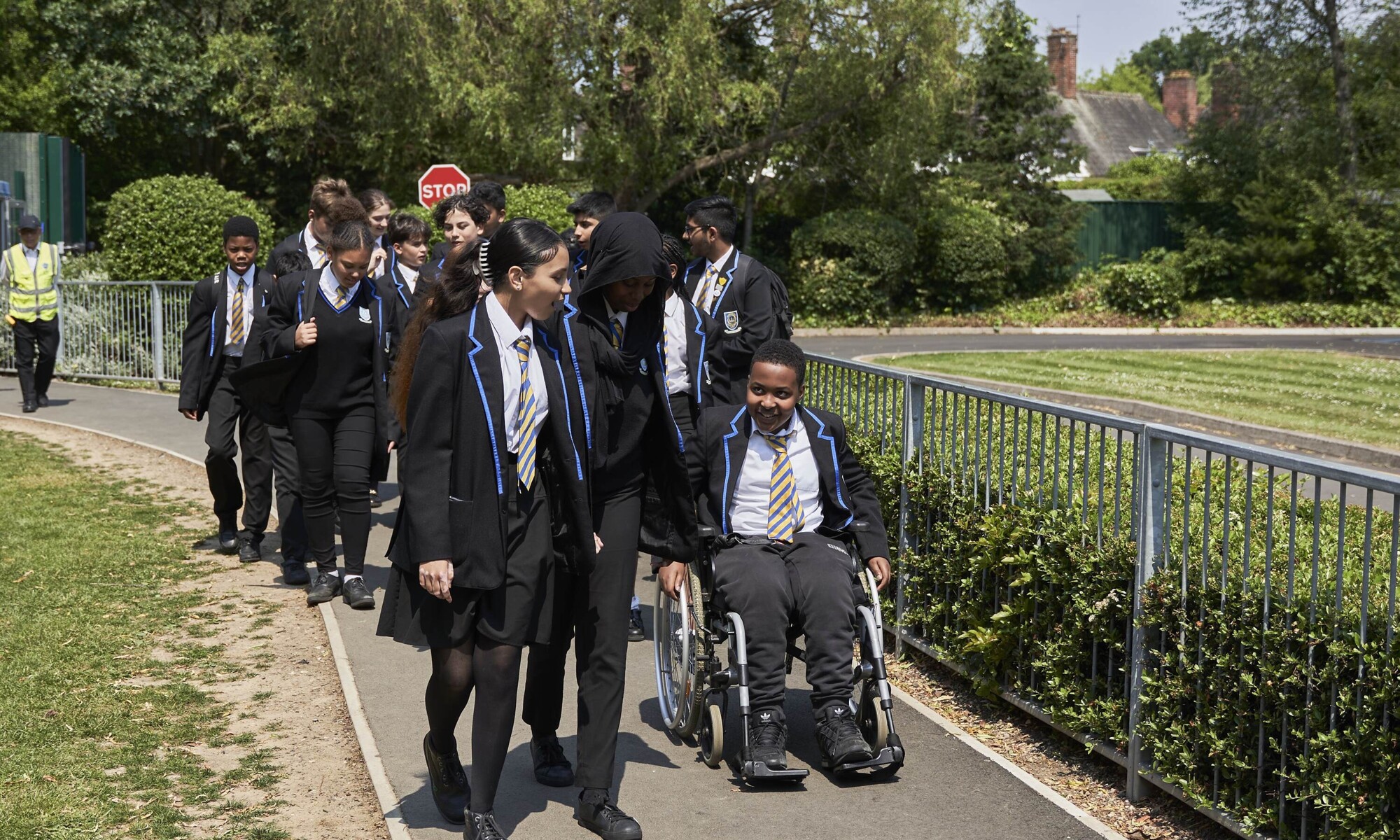 Kingsbury High School Pupils arriving at School Image 3